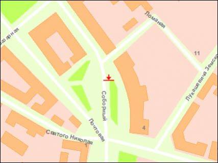 Ситилайт B в Запорожье, 1.8x1.2  пр.Соборний маг."Сигнал" (р-н ринку Анголенко) схема