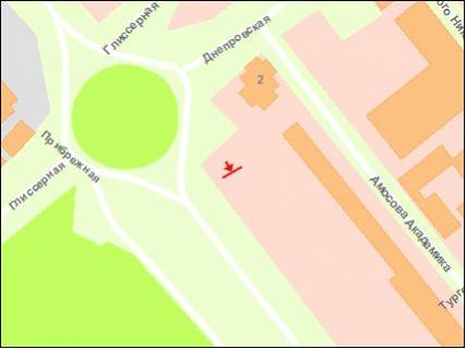 Билборд B в Запорожье Набережна магістраль -Дубовий гай, №1 (ближній), ст.Б схема