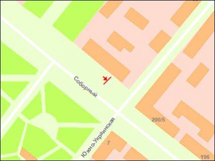 Ситилайт B в Запорожье, 1.8x1.2  пр. Соборний — готель "Дніпро", №2 схема