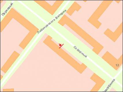 Ситилайт A в Запорожье, 1.8x1.2  пр. Соборний — вул. Трегубенка, №2 схема