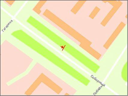 Билборд B в Запорожье Соборный пр схема