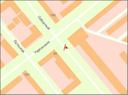 Ситилайт Р/П в Запорожье вул. Українська — вул. Запорізька   схема