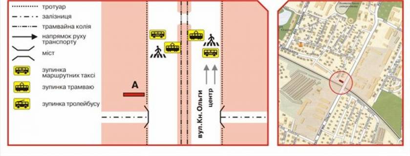 Білборд, Бігборд (Борд)  A у Львові, 3х6  Княгині Ольги вул. , 7 схема