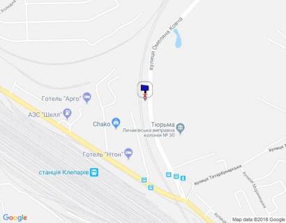 Билборд B в Львове, 3х6  ул. Винница схема