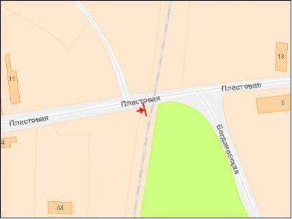 Білборд, Бігборд (Борд)  A у Львові, 3х6  Пластовая ул. схема