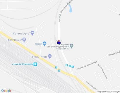 Билборд A в Львове, 3х6  ул. Винница схема