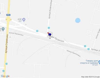 Білборд, Бігборд (Борд)  A у Львові, 3х6  вул. Луганська схема