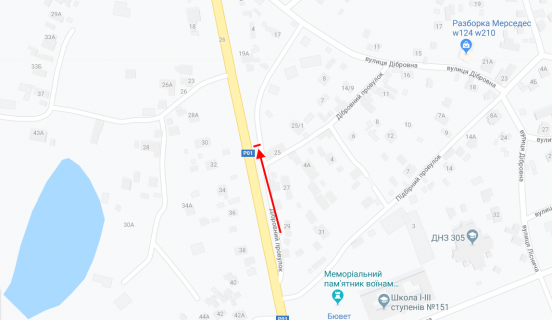 Призма A в Киеве, 3х6  Столичне шосе, 25 у напрямку центру - 246286 схема