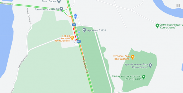 Призматрон, Призма A у Києві, 3х6  Столичне шосе, 70 у напрямку Конча-Заспи (ресторан Фабіус, база Динамо) - 300056 схема