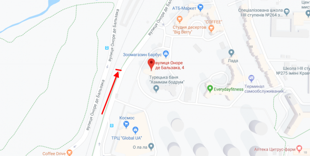 Призматрон, Призма B у Києві, 3х6  Бальзака вул., 4 - 141340 схема