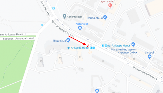 Призматрон, Призма A у Києві, 3х6  Миропільська вул., 37 поруч будівельний ринок Юність  - 219940 схема