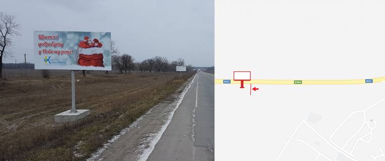 Билборд B в Полтавських трасах, 3х6  траса Є584(М22) напрямок в бік Кременчука, траса з Полтави, Кобеляки, Решетилівку, Козельщину фото 1