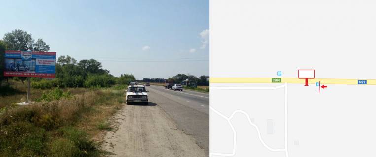 Билборд B в Полтавських трасах, 3х6  траса Є584(М22) напрямок в бік Кременчука, поворот на Кременчуцький аеродром фото 1