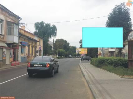 Билборд A в Самборе, 3х6  вул. Шевченка, роздоріжжя траси Львів-Ужгород-Мостиська, 100м до центру, сторона А, на Ужгород фото 1