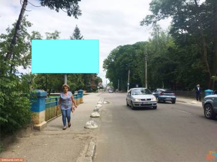Білборд, Бігборд (Борд)  B у Самбірі, 3х6  Траса Львів-Ужгород, виїзд на Львів, площа Пам’яті, поряд з автобусною зупинкою, сторона Б Фото 1