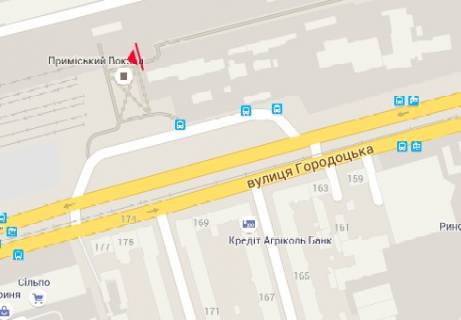 Ситилайт A в Львове Пригородный вокзал схема