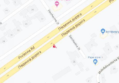 Билборд A в Одессе, 3x6  Південна дорога, 35 (навпроти) схема