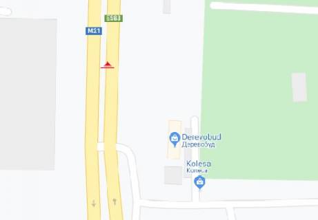 Білборд, Бігборд (Борд)  A у Вінниці, 3x6  Київська вул., Водоканал (роздільник) схема