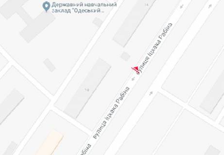 Билборд A в Одессе, 3x6  Іцхака Рабіна вул., 16 схема