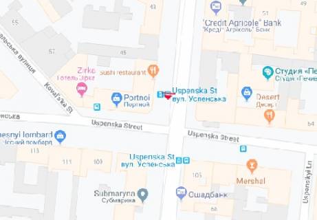 Ситилайт B в Одессе, 1.8x1.2  Преображенская ул., 47 - Успенская ул. B, остановка схема