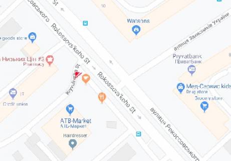 Скроллер A в Чернигове, 2.3x3.14  Левка Лукьяненка вул., 15 — Кривулівська вул. (АТБ-маркет) - 481852 схема