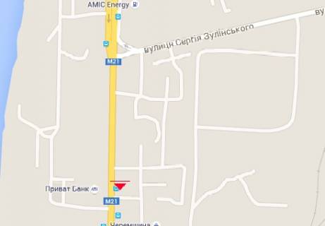 Билборд A в Виннице, 3x6  Київська вул., 156 схема