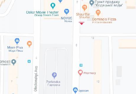 Призматрон, Призма A у Києві Оболонский пр., 14 - 318340 схема