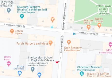 Ситилайт B в Одессе Екатерининская ул., 14 B схема