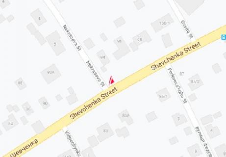 Билборд A в Чернигове, 3x6  Шевченка вул., 92 схема