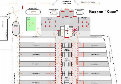 Нестандарт A у Києві Северный терминал схема