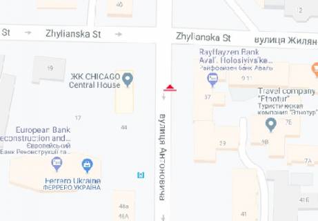 Беклайт A у Києві Антоновича вул., 37/13 схема