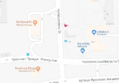 Призма A в Киеве Вышгородская ул., 30 - 318284 схема