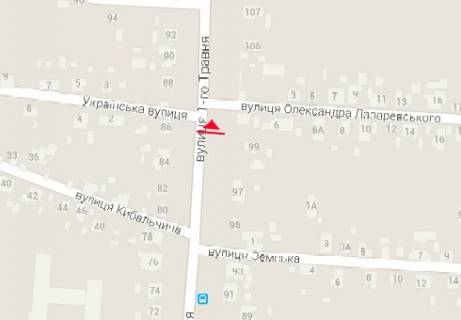 Билборд B в Чернигове, 3x6  Михайла Грушевського просп., 99 схема