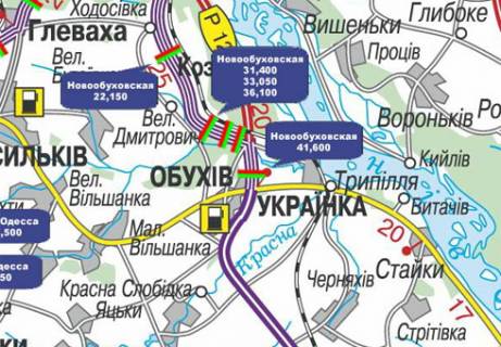 Нестандарт  в Киеве, 3x18  Траса Н-01, Нова Обухівська, 41,600 схема