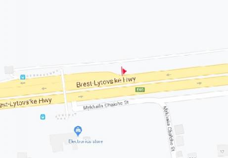 Білборд, Бігборд (Борд)  A у Києві, 3x6  Брест-Литовське шосе схема