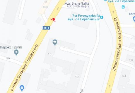 Билборд A в Одессе, 3x6  Отамана Головатого вул., 161 схема