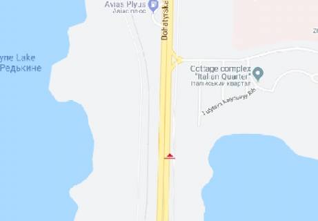 Білборд, Бігборд (Борд)  B у Києві, 3x6  Богатирська вул. схема