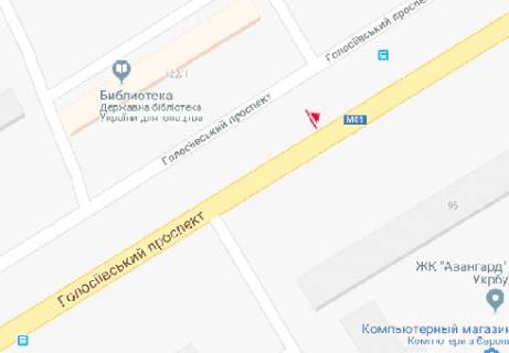 Скроллер A в Киеве Голосеевский  пр., 122/1 - 318462 схема