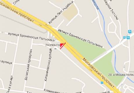 Скроллер A в Харькове просп. Героїв Харкова (Московський). - Броненосца Потемкина ул. - 320930 схема