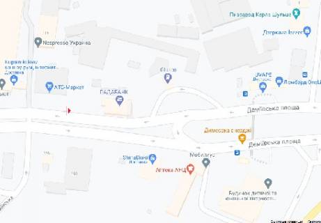 Видеоборд A в Киеве, 2.32x3.14  Лобановського пр., 119 - Деміївська вул., 2, (розширення 480х336) - 410413 схема