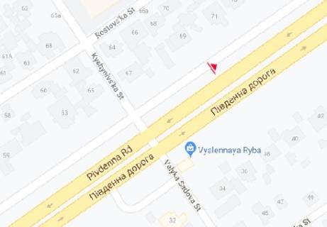Билборд A в Одессе, 3x6  Південна дорога, 69 схема