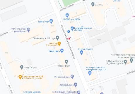 Видеоборд A у Києві, 2.32x3.14  Велика Васильківська вул., 129, (розширення 480х336) - 410169 схема