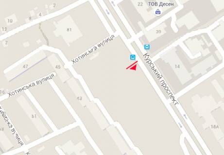 Билборд B в Сумах Курский пр-т., 39 схема