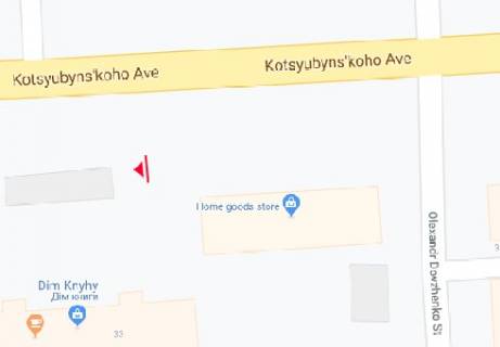 Бэклайт A в Виннице Коцюбинського просп., 33а схема