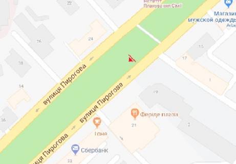 Скроллер A в Виннице, 1.2x1.7  Пирогова вул., 19 - 480567 схема