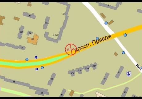 Призматрон, Призма A у Києві Правди пр., 58 (ТЦ" Орнамент") - 340737 схема