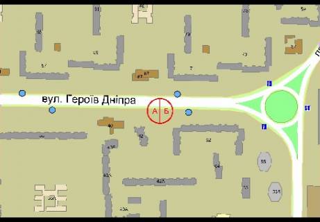 Призма A в Киеве, 3x6  Героев Днепра ул., 42 - 303440 схема