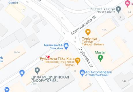 Бэклайт B в Киеве Старовокзальна вул., 17 схема