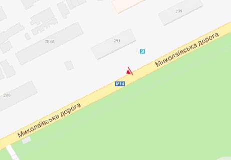 Сiтiлайт B у Одесі Николаевская дорога №291 В (остановка) схема