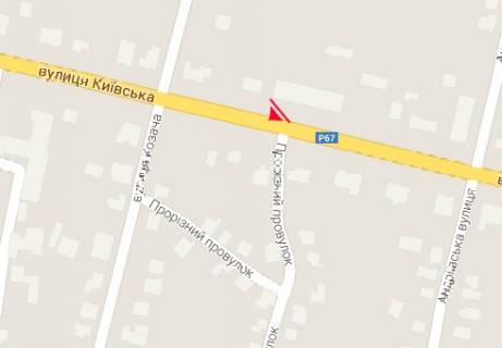 Билборд B в Прилуках Київська вул., 231 схема